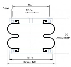 ORIA 4 1/2X2 Actuator