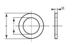 NORMYDRO JCU 00 12 Washer